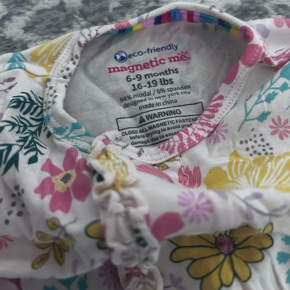 Magnetic Me Modal Parent Favorite Footie- Primrose Cottage/Size 6-9M (16-19 lbs) - Picture 5 of 7